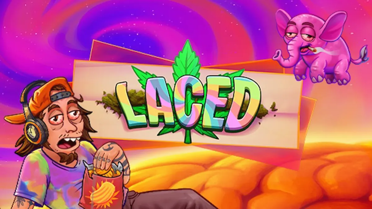 Tampilan layar game slot Laced dengan simbol-simbol mewah dan efek visual yang memukau.